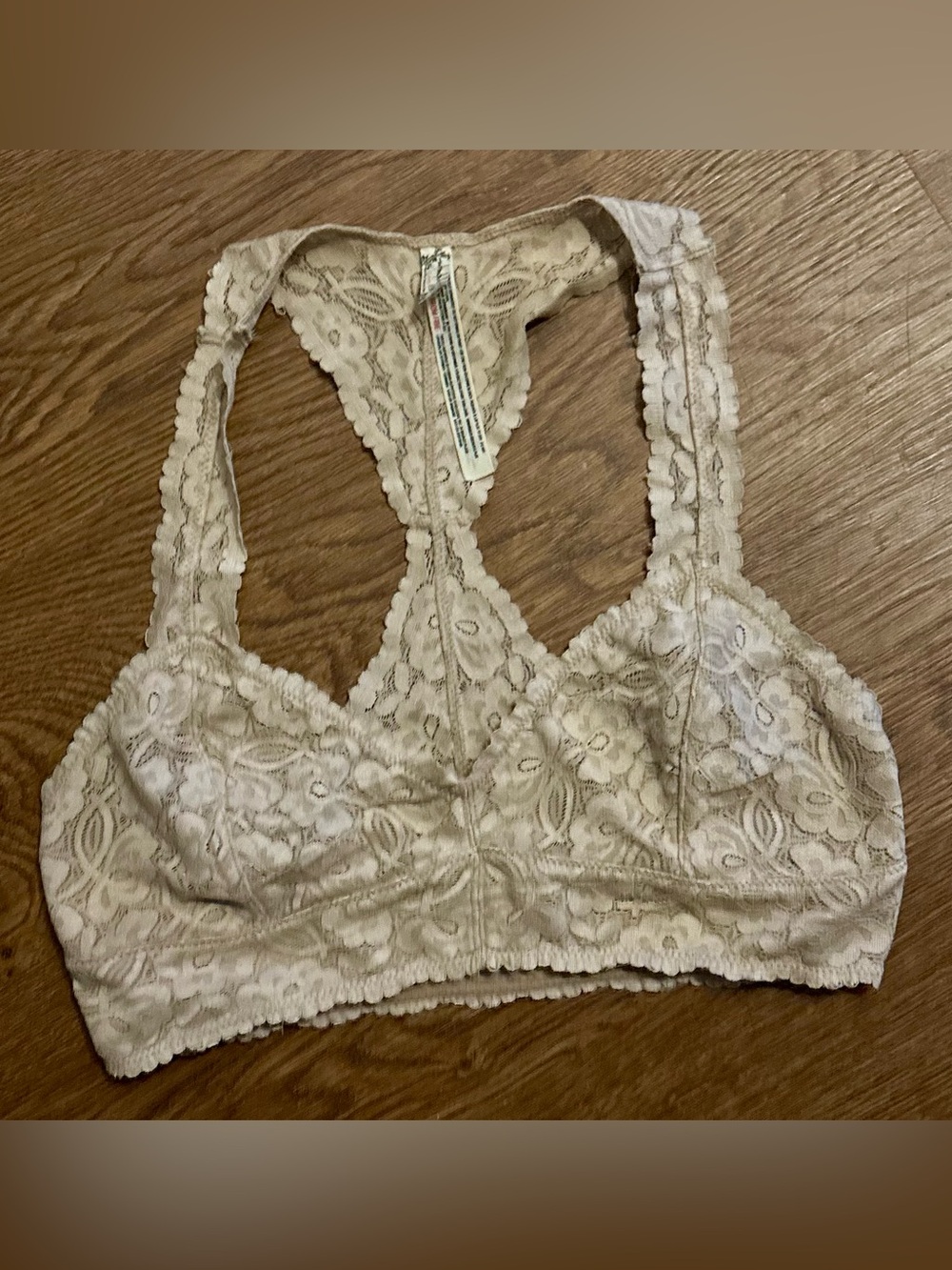 Free People Galloon Lace Racerback Bralette M
